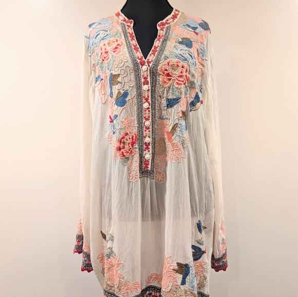 Johnny Was Embroidered Shirt - Picture 3 of 5